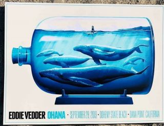 Eddie Vedder Ohana Festival Poster Justin Erickson Pearl Jam
