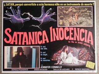 Phenomena 4 Mexican lobby card set Jennifer Connelly Dario Argento Creepers 2