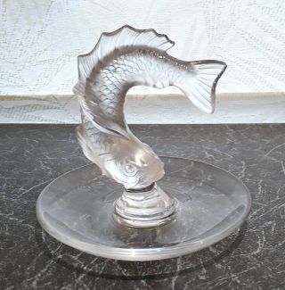 Eu65 Lalique Goujou Fish Pin Dish