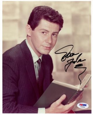 Eddie Fisher Signed Autographed 8x10 Photo Rare Psa/dna