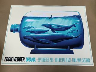Eddie Vedder Ohana Festival 2019 Concert Poster Justin Erickson Print