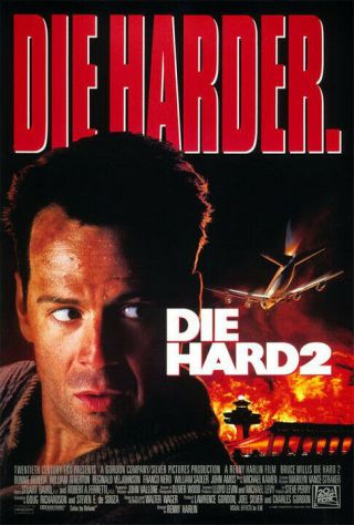 Die Hard 2 (1990) Movie Poster Version B - Single - Sided - Rolled