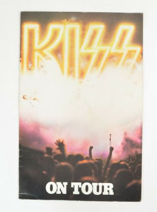 Kiss Army Destroyer On Tour Concert Program 1976 Iron On Transfer