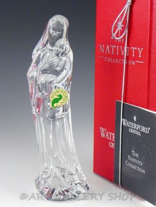 Waterford Crystal Figurine Christmas Nativity Mother & Child Madonna Mary Jesus