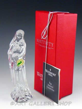 Waterford Crystal Figurine CHRISTMAS NATIVITY MOTHER & CHILD MADONNA MARY JESUS 2