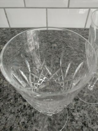 Waterford Crystal Lismore Set of 6 Water Goblets 6 7/8 