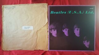 Beatles 1964 Exc Concert Program With Mailer Envelope & John Lennon Signature (?)