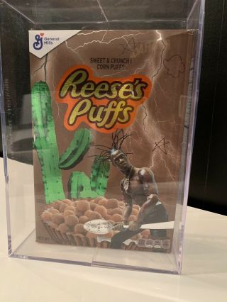 Travis Scott X Reeses Puffs Cereal Box In Hand Ready To Ship
