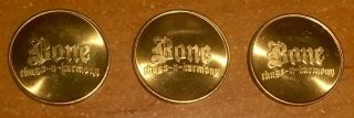 Bone Thugs - N - Harmony The Art Of War Promotional Bronze Coins (3)