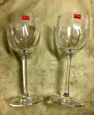 Baccarat Montaigne Optic American Water Goblet 1,  Pair
