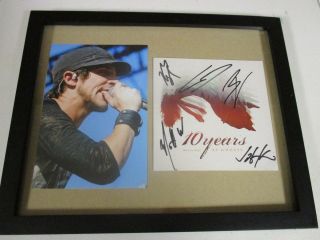 Ten 10 Years Band Autographed Signed Framed Cd Cover With Signing Picture Proof