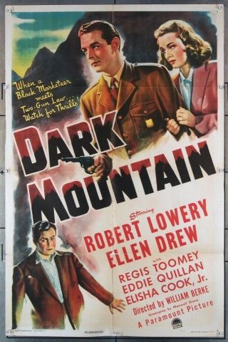 Dark Mountain (1944) 1 Sh Poster Theater - 27x41 Folded