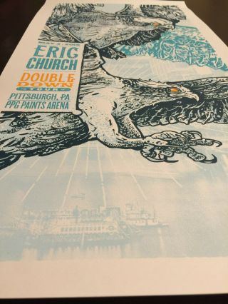 Eric Church Tour Poster Pittsburgh Concert May 3 2018 Double Down xx/100 2