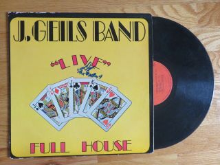 Danny Klein " Ace On Bass " Signed The J.  Geils Band 1972 " Live " Full House Record