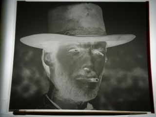 Clint Eastwood 6 Spaghetti Western Classic Scene Negative Only B&w Movie Photo