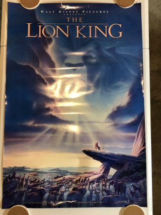 The Lion King 27 X 40 Ds/rolled Movie Poster - 1994 - Walt Disney