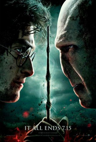 Harry Potter And The Deathly Hallows Part 2 D/s 27x40 Movie Poster 2011