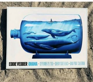 Pearl Jam Eddie Vedder 2019 Ohana Fest Festival Poster Print Justin Erickson
