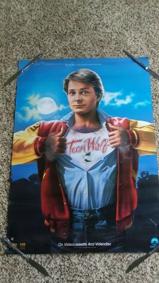 1985 Teen Wolf Video Movie Poster