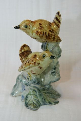 Stangl Pottery Bird Figurine 3401 - D " Double Wrens " A Perfect Mold
