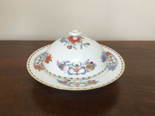 A Raynaud Ceralene Limoges VIEUX CHINE Round Covered Muffin Warmer Butter Dish 3