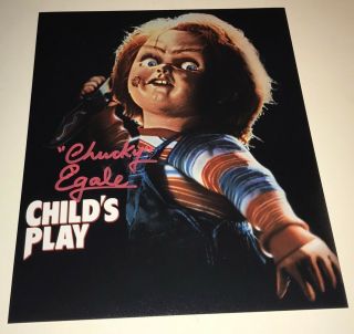 Ed Gale Chucky Signed 8x10 Photo Autograph Child 
