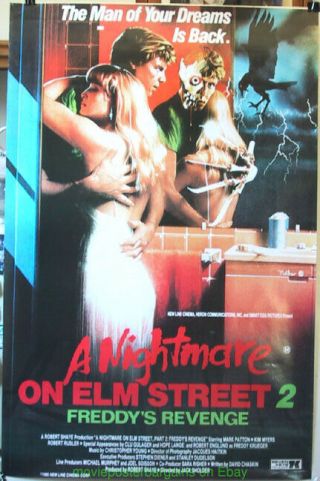 A Nightmare On Elm Street 2 Movie Poster Australian 1985 One Sheet