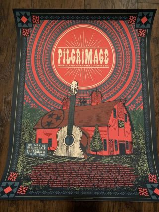 Pilgrimage Festival Poster 2019 Status Serigraph Foo Fighters Nathaniel Ratliff