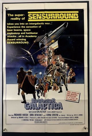 Battlestar Galactica Movie Poster (fine, ) One Sheet 1978 Sci - Fi 3765