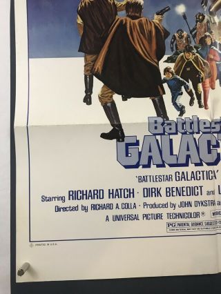 BATTLESTAR GALACTICA Movie Poster (Fine, ) One Sheet 1978 Sci - Fi 3765 5