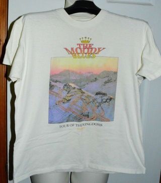 Vintage 1991 Moody Blues Tour Of The Kingdoms Concert Tour T - Shirt Adult Large