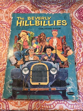 1960s The Beverly Hillbillies Coloring Book Whitman Vintage Htf