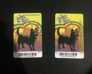 Round 1 Arcade Rare Toto Card Set Of 2 From Wizard Of Oz Pusher Game