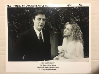 Sex And The City 8x10” Press Photo 1998 Sarah Jessica Parker,  Chris Noth Hbo