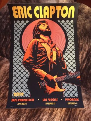 Clapton 2019 Us Tour Event Poster