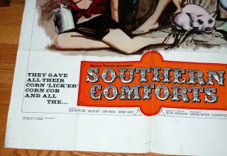 SOUTHERN COMFORTS 1971 One Sheet Movie Poster Cult Hillbilly Sex Judy Angel 5