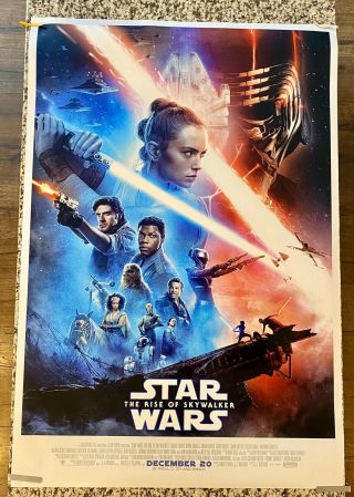 Star Wars The Rise Of Skywalker Movie Poster 2 Sided Final 27x40