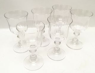 Set Of 6 Mikasa Crystal French Countryside Wine Glasses