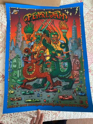 Pearl Jam - York,  Madison Square Garden Show Poster,  May 2,  2016,  Welker