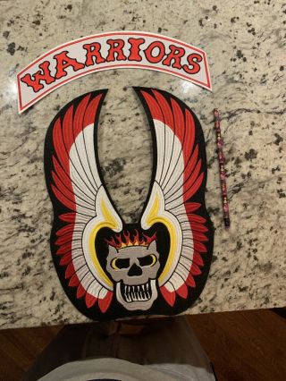 The Warriors Patch Set Movie Large Embroidered Furies Mezco Ajax Halloween