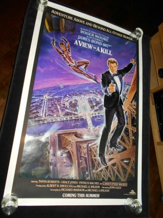 A View To A Kill James Bond 007 Roger Moore Rolled One Sheet Poster