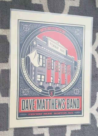 Dave Matthews Band Fenway Park Poster Print 5/30/09 18x24