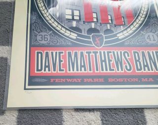 Dave Matthews Band Fenway Park Poster Print 5/30/09 18x24 4