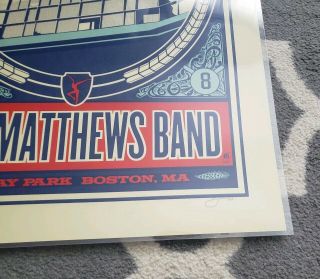 Dave Matthews Band Fenway Park Poster Print 5/30/09 18x24 5