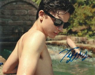 Timothee Chalamet.  Call Me By Your Name - Signed