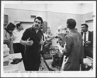Ernie Kovacs 1960s Behind The Scenes On Set Tv Promo Photo