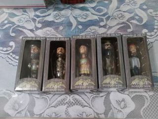 Duck Dynasty Complete Set Of 5 Bobble Heads In Boxes