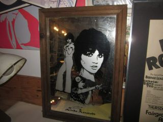 Vintage Linda Ronstadt Wall Mirror & Poster Allentown Pa.  1977 Eagles