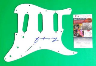 Patti Smith Signed Fender Strat Guitar Pickguard Certified With Jsa Psa