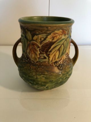 Roseville Pottery Blackberry Vase no issues 2